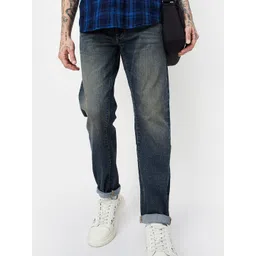 max Men Regular Fit Mid-Rise Clean Look Heavy Fade Stretchable Jeans-picture-38