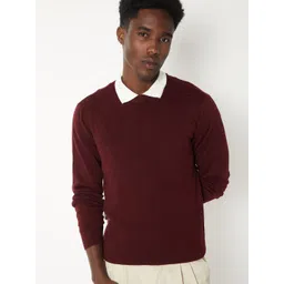 max Men Round Neck Geometric Round Neck Cotton Cardigan-picture-30