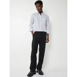 max Men Sheer Striped Formal Shirt-image-26