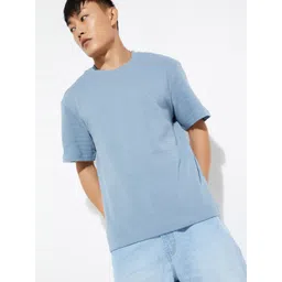 max Men Solid Round Neck Cotton Oversized T-shirt-picture-27