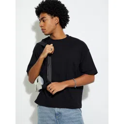 max Men Solid Round Neck Cotton Relaxed Fit T-shirt-picture-26