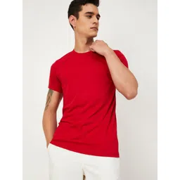 max Men Solid Round Neck Cotton T-shirts-picture-23