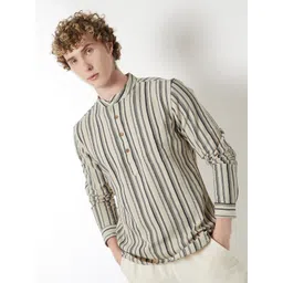 max Men Striped Pure Cotton Straight Kurta-picture-22