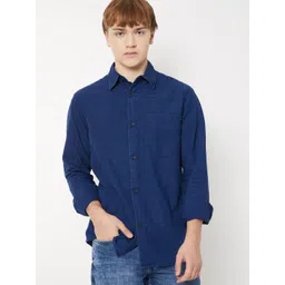 max Men Textured Spread Collar Pure Cotton Casual Shirt-picture-29