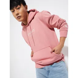 max Men Typography Printed Hooded Pullover Sweatshirt-picture-37