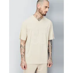 max Men Varsity Printed V-Neck Oversized T-shirt-picture-30