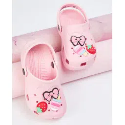 max Round-Toe Slingback Charm-Detailed Clogs-picture-40