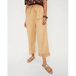 max Straight Palazzos with Lace Hem-picture-35