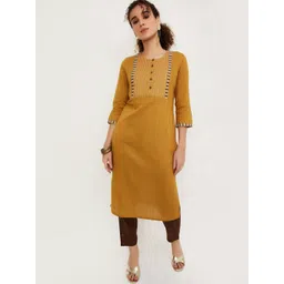 max Striped Thread Work Straight Kurta-picture-27