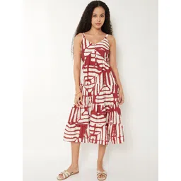 max Tie and Dye Print A-Line Midi Dress-picture-19
