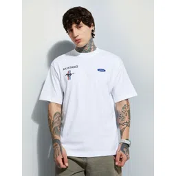 max Typography Printed Round Neck Pure Cotton T-Shirt-picture-34