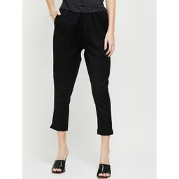 Max Women Black Trousers-picture-59
