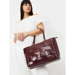 max Women Checked Structured Shoulder Bag-picture-34