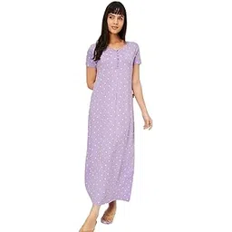 max Women Cotton Long Night Gown-picture-32