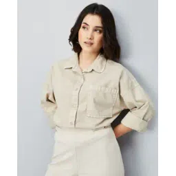 max Women Cotton Oversized Shirt-picture-27