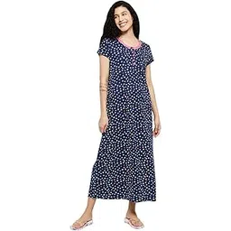 max Women Cotton Printed Midi Night Gown-picture-22