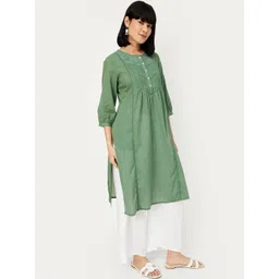 max Women Embroidered Thread Work Anarkali Kurta image 3