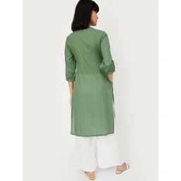 max Women Embroidered Thread Work Anarkali Kurta image 4