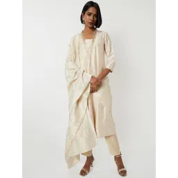 max Women Ethnic Motif Embroidered Sequinned Kurta Set With Dupatta-picture-10