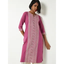max Women Geometric Anarkali Kurta-picture-28