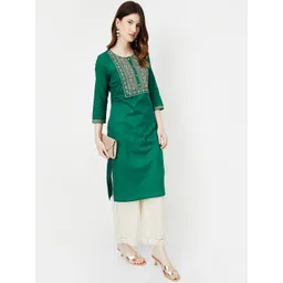 max Women Geometric Embroidered Thread Work Kurta-picture-28