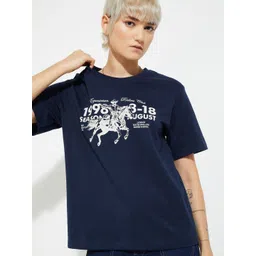 max Women Graphic Printed Round Neck Cotton Relaxed Fit T-shirt-picture-43