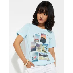max Women Graphic Printed Round Neck Cotton T-shirt-picture-25