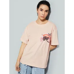 max Women Graphic Printed Round Neck Cotton T-shirt-picture-24