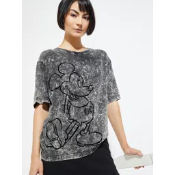 max Women Graphic Printed Round Neck Pure Cotton Relaxed Fit T-shirt-picture-29