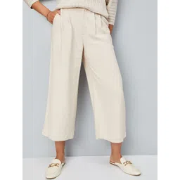 max Women Loose Fit Mid-Rise Pleated Trousers-picture-38