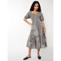 max Women Printed Empire Midi Dress-picture-52