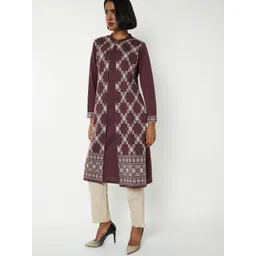 max Women Printed Flared Sleeves Kurta image 4