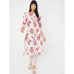 max Women Printed Mandarin Collar Kurta & Trousers Kurta Sets-picture-42