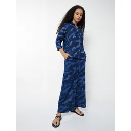 max Women Printed Mid-Rise Wide Leg Palazzo with Pockets-picture-32