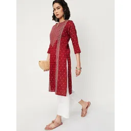 max Women Printed Polyester Straight Kurta-picture-12