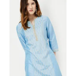 max Women Printed Polyester Straight Kurta-picture-13