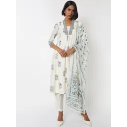 max Women Printed Regular Kurta with Trousers & With Dupatta-picture-44