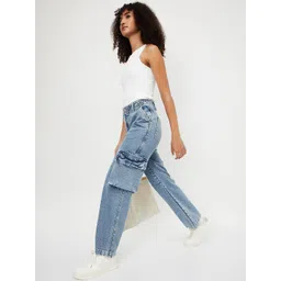 max Women Regular Fit Mid-Rise Mildly Distressed Jeans image 5