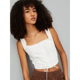 max Women Self Design Cotton Crop Top-picture-19