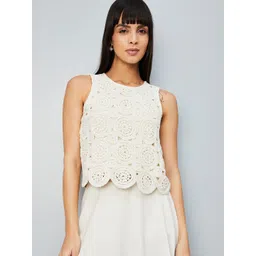 max Women Self Design Knitted and Woven Cotton Top-picture-27