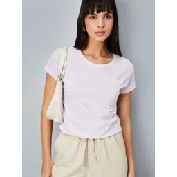 max Women Self Design Round Neck Cotton T-shirt-picture-18