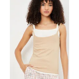 max Women Shoulder Straps Regular Cotton Top-picture-49