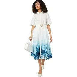 max Women's Cotton A-Line Below The Knee Dress-picture-20