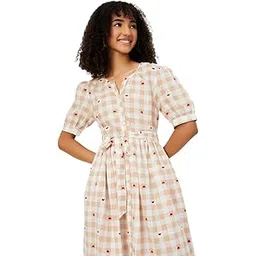 max Women's Cotton A-Line Midi Dress-picture-17