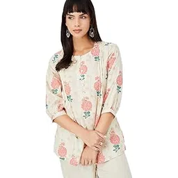 max Women's Cotton Blend Floral Regular Kurta-picture-40