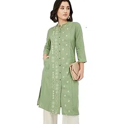 max Women's Cotton Blend Printed Regular Kurta-picture-24