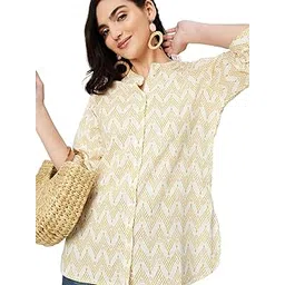 max Women's Cotton Blend Regular Fit Casual Kurta-picture-24