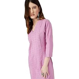 max Women's Cotton Blend Regular Fit Casual Kurta-picture-26