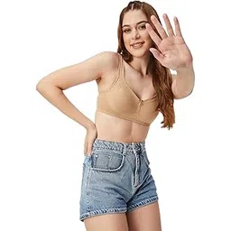 max Women's Cotton Blend Wire Free Casual T-Shirt Bra-picture-34