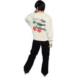 max Women's Cotton Hooded Neck URB_N Graphic Print Oversized Sweatshirt-picture-45